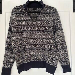 J. Crew Nordic Fair Isle Jacquard Knit Sweater